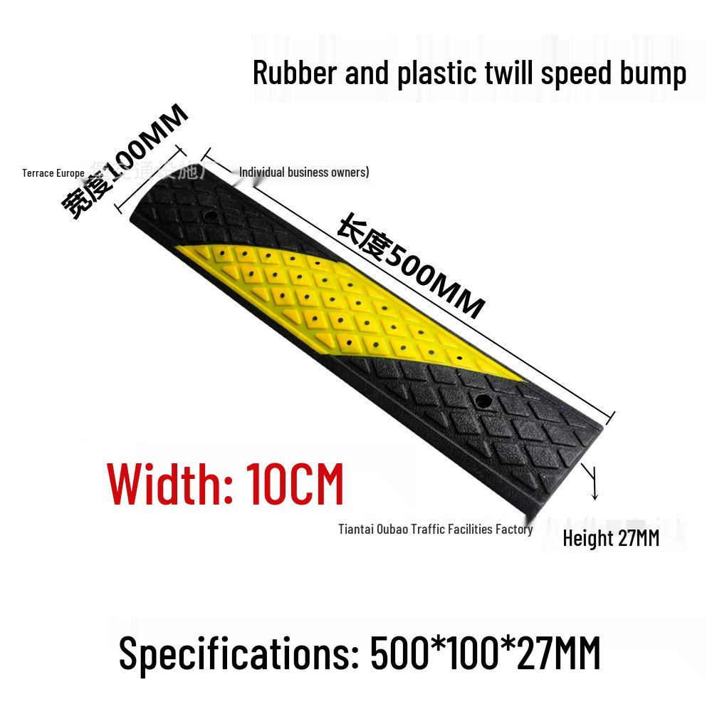 Non-Motorized Lane Mini Bump & Anti-Skid Strip for Bicycles and Pedestrians