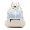 Women's Color Contrast Backpack Large Capacity Student Schoolbag Outdoor Backpack