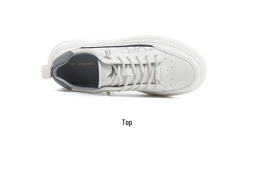 Red Dragonfly Men's Summer White Casual Sports Shoes, Flat Bottom Board Style, 2025 Versatile Edition.