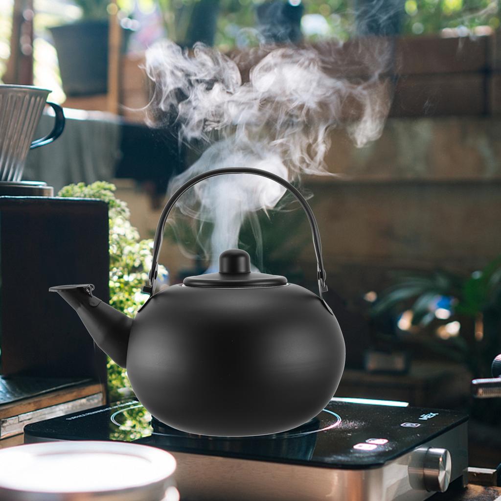 Stainless Steel Water Flat Bottom Tea Kettle Heat Resistant For Induction Cooker Gas Stove Boiling Kettle Household