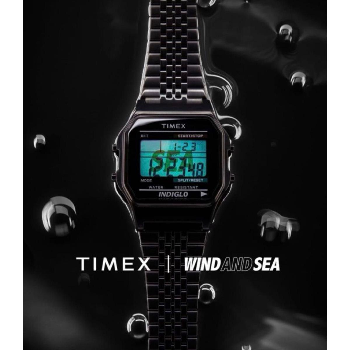 Used New WIND AND SEA TIMEX Watch Digital Watch Digital Watch