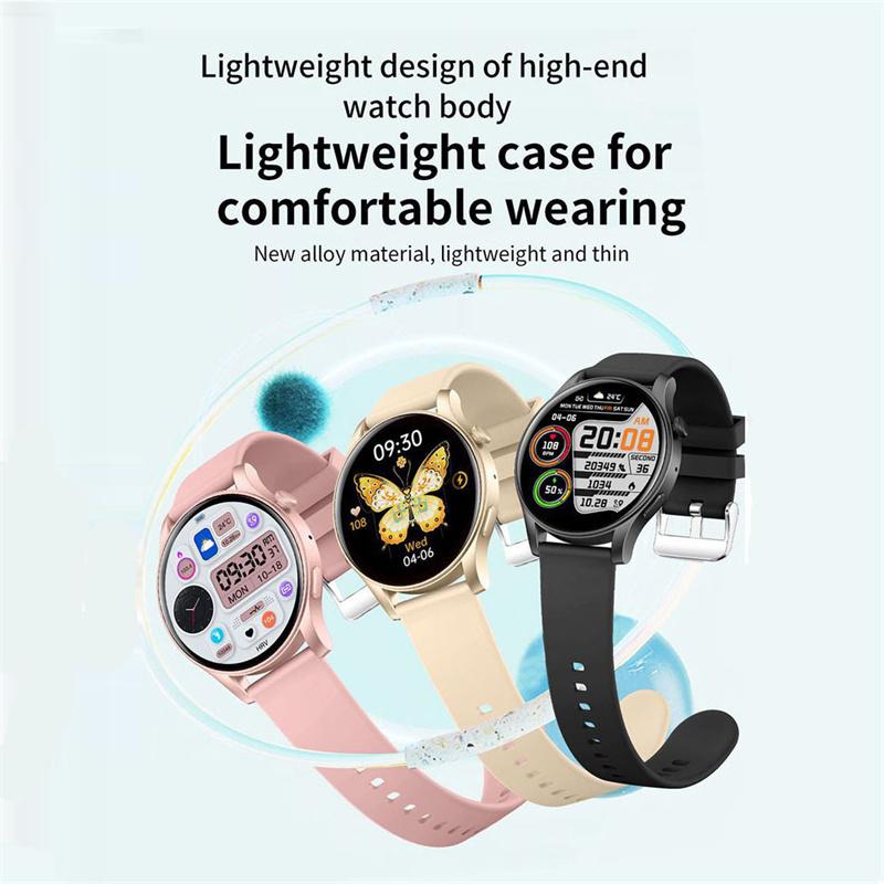 Mode Neues Multifunktions-Bluetooth-Sportarmband Smart Herzfrequenz AMOLED1.43" Blutsauerstoff Gesundheitsuhr Männer Frauen Sportarmband