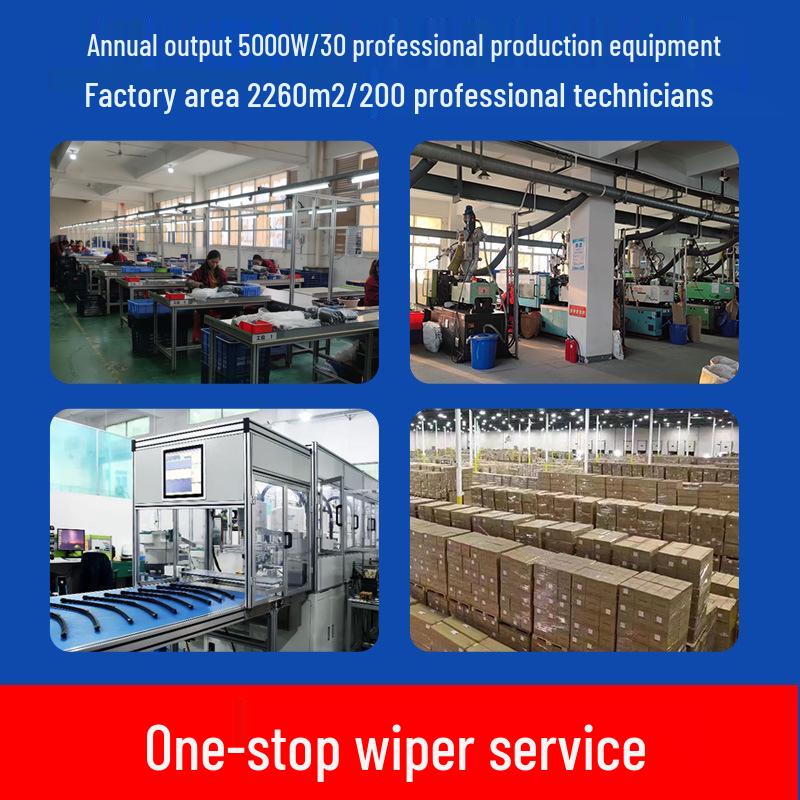 Frameless Multi-functional Silent Car Wiper with Original Interface and Hollow Rubber Strip