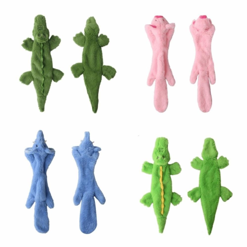 Soft Shell Plush Dog Squeak Toys No Stuffing Interactive Dog Toys Cute Chew Tooth Toy  Outdoor Play