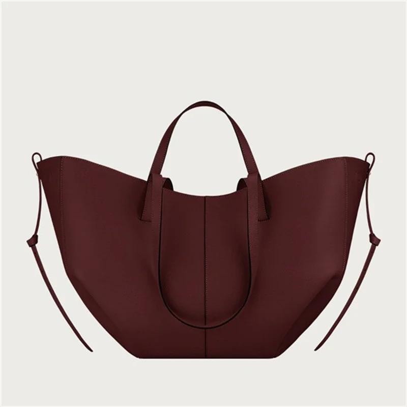 Y2K - Best seller French pleated leather shoulder bag large capacity crossbody bag for daily travel