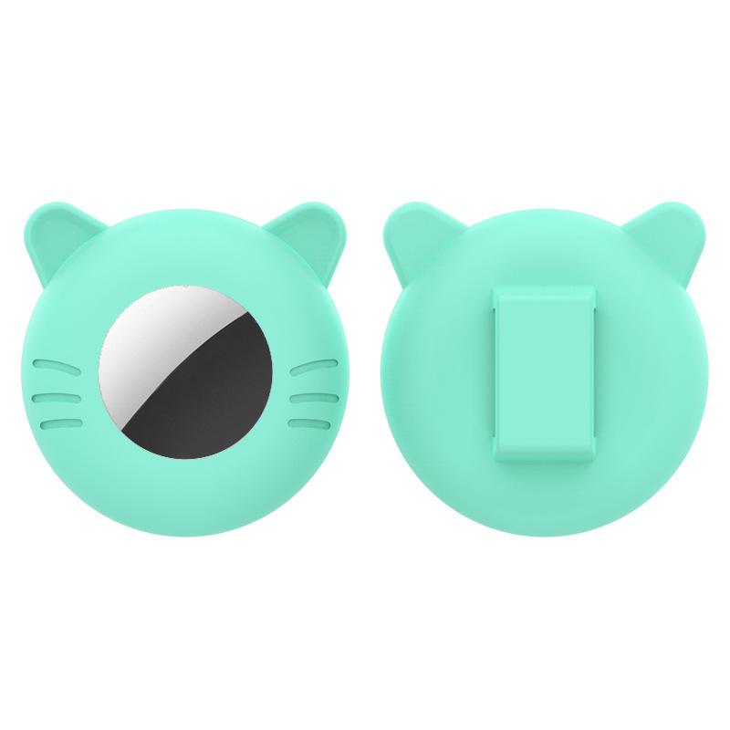 For Airtag Cat Collar Holder Small Air Tag Cat Collar Holder Silicone Case Cover for Cat Dog Pet Collar Harness Loop Supplies