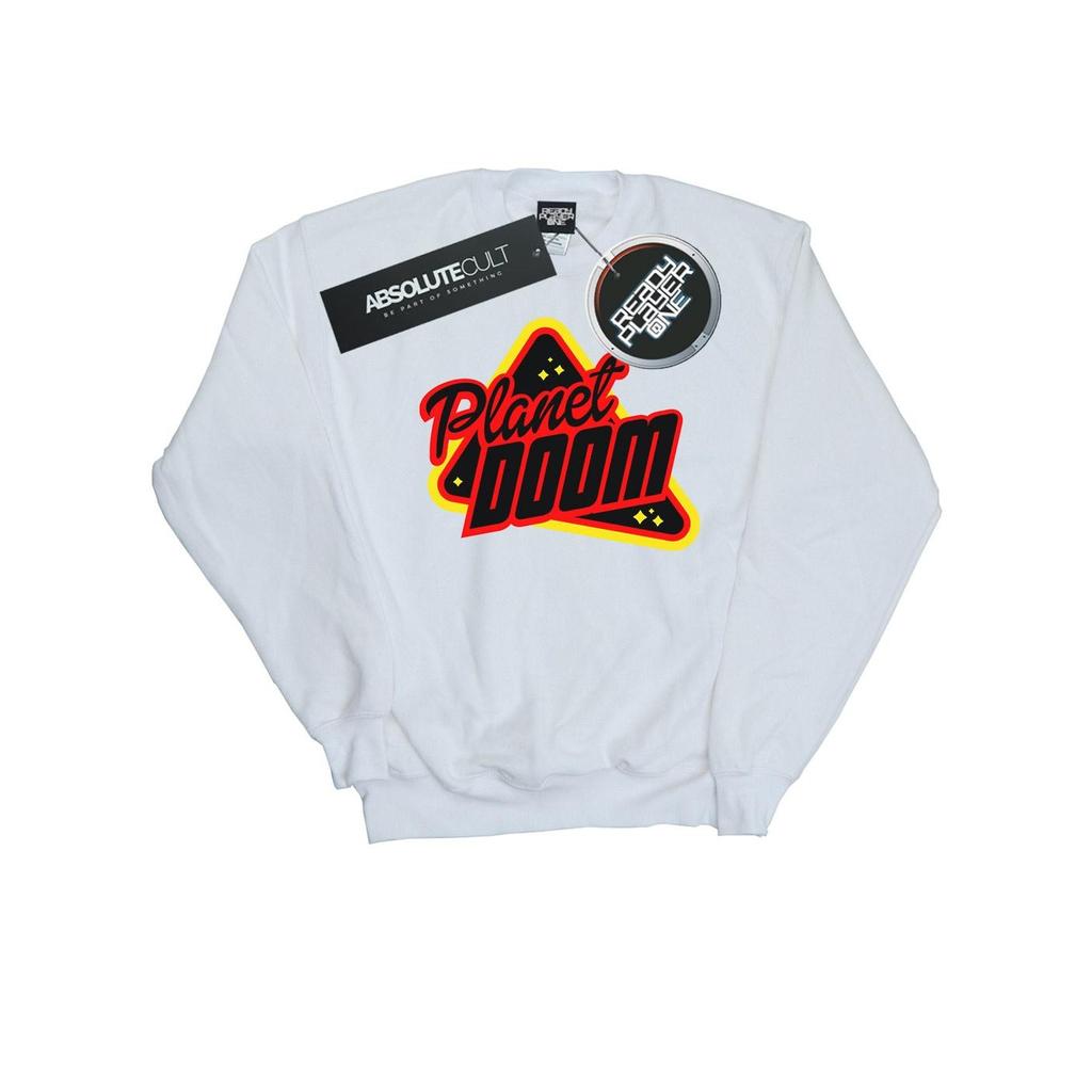 Ready Player One Boys Planet Doom Logo Sweatshirt