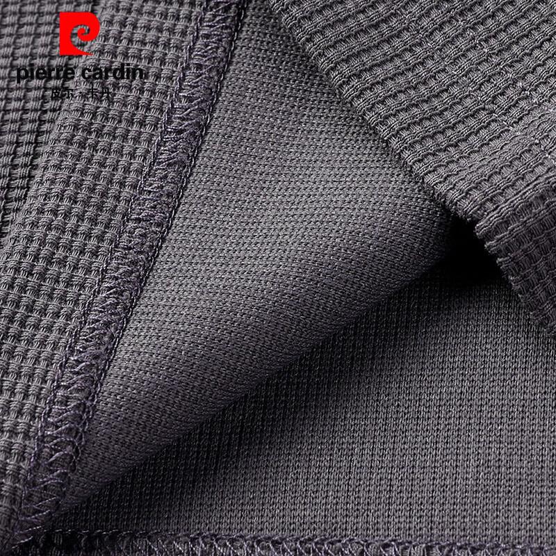 Pierre Cardin Men's Waffle Knit Long Sleeve T-Shirt