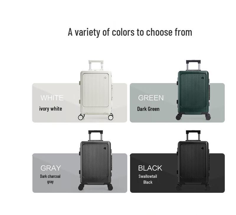 OIWAS Hardside Front-Opening Spinner Luggage