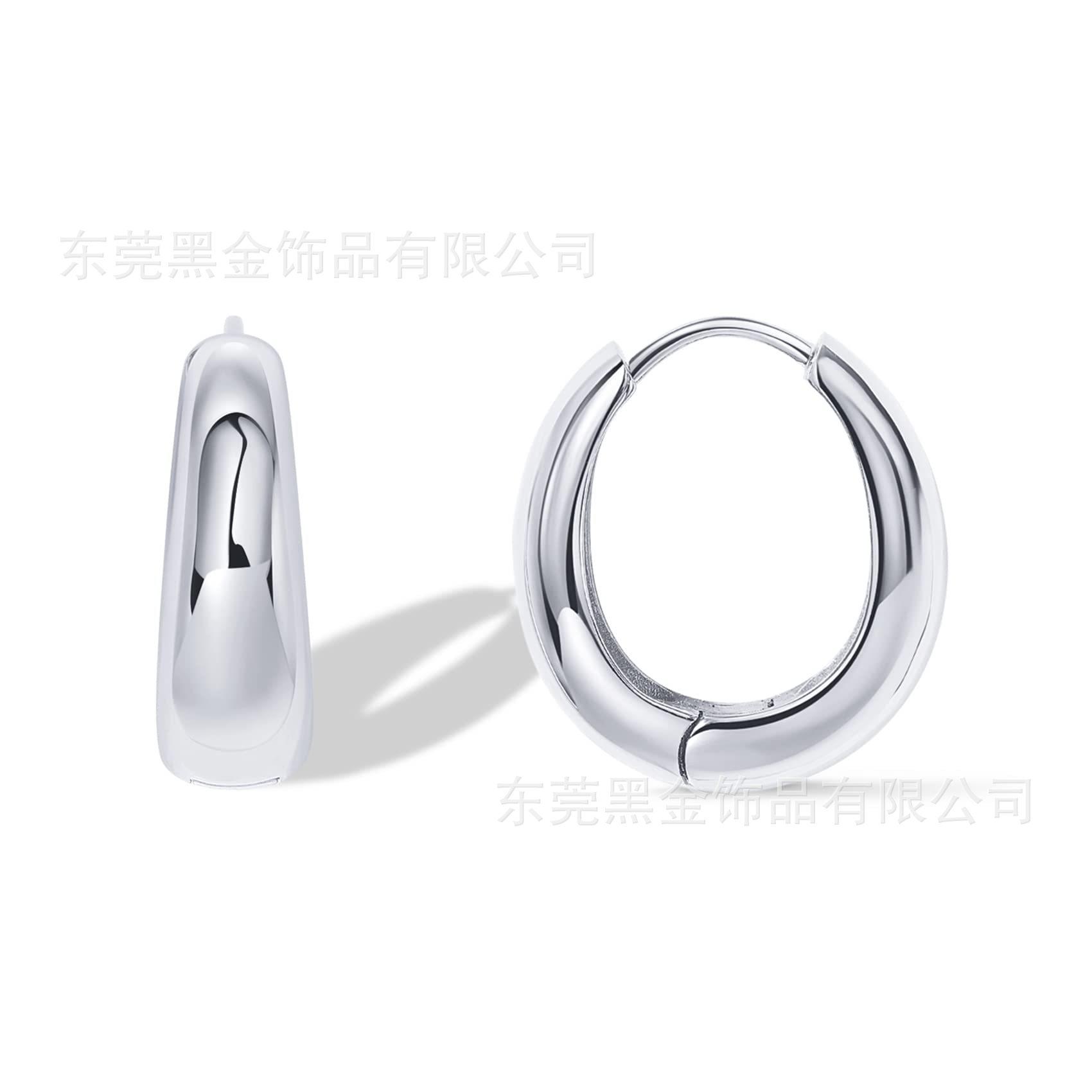 

Кольцо блестящие овальные серьги-капли из титановой стали с позолотой 18 карат, застежка для ушей, ювелирные изделия 14k серебряный