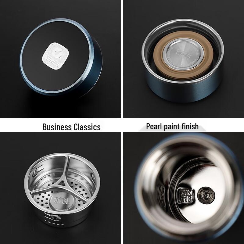 Clear Water Vacuum Insulated Stainless Steel Tea Cup