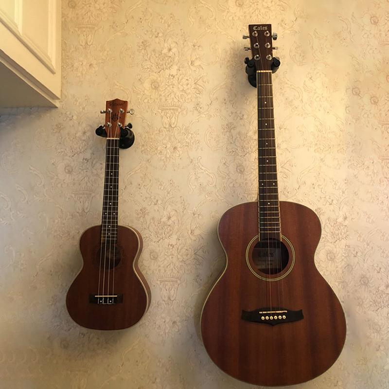 1 Pcs Guitar Hanger Hook Holder Violin Ukulele Metal Sponge Wall Mount Stand Rack izable Fit Bracket Guitar Accessories