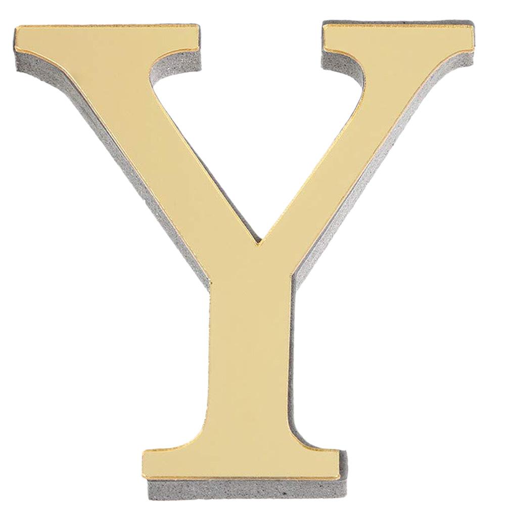 Stikere de Perete Acrilice 3D cu Litere Engleze de 20cm, Litere Decorative, Decorațiuni de Perete, Ornamente de Perete cu Alfabetul Auriu pentru Artă Murală