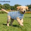 Breathable Dog Sterilization Suit High Elastic Striped Dog Anti-Licking Jumpsuit Adjustable Soft Pet Physiological Pants