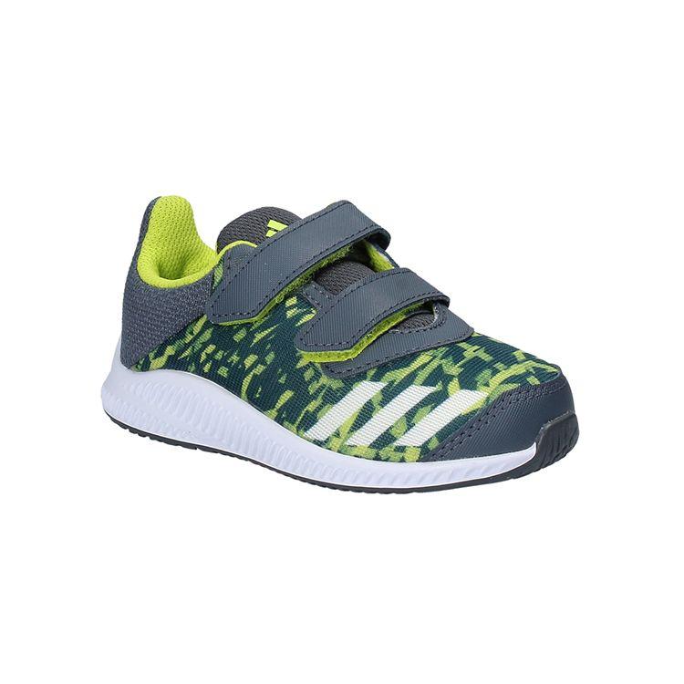 Adidas Fortarun Comfortable Durable Low-Top Walking Shoes Baby Shoes Gray Green BY8980