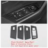 Window Lift Switch Panel Central Control Air Condition Cover Trim For Volkswagen T-Roc T Roc 2018 - 2025 Black Brushed Interior