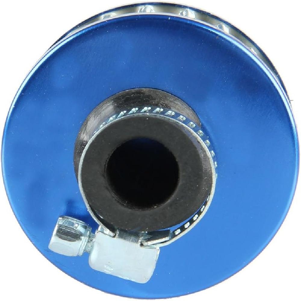 2 X 12mm Mini Universal Automotive Engine Tapered Cold Air Intake Filter – High-Flow Turbo Vent, Increases Horsepower – 3 Colors (Black/Blue/Red)