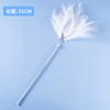 Tassel cat teaser wand, cat toy with feathers and bells, fairy cat teaser for boredom relief, interactive pet cat toy supplies