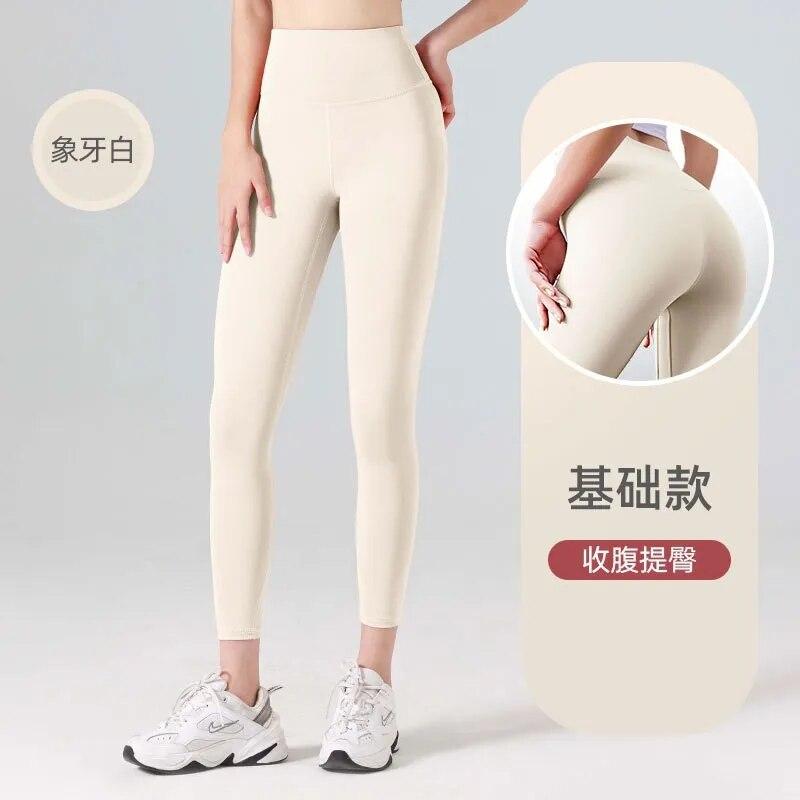 Women Fitness Yoga Pants High Waisted Elastic Hip Lifting Running Sports Leggings Women Skinny Leggings Gym 30673