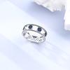 Rings For Women 925 Silver Heart Shaped Cross Crown Rings Sparkling Colorful Zircon Wedding Engagement Jewelry Gifts