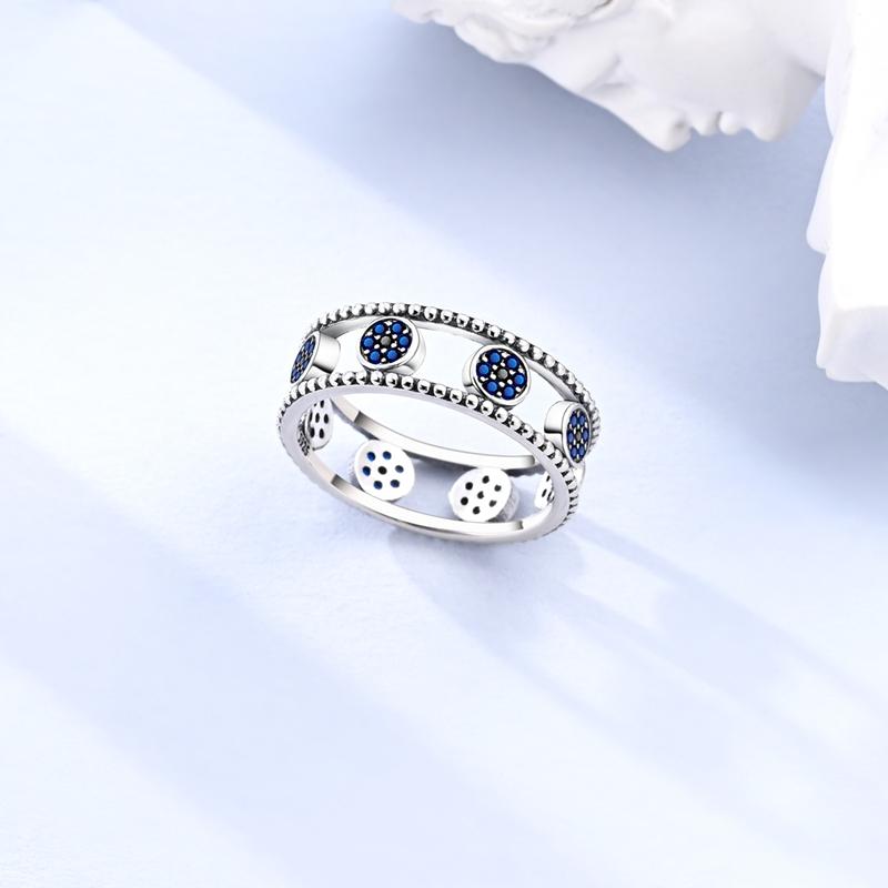 Rings For Women 925 Silver Heart Shaped Cross Crown Rings Sparkling Colorful Zircon Wedding Engagement Jewelry Gifts