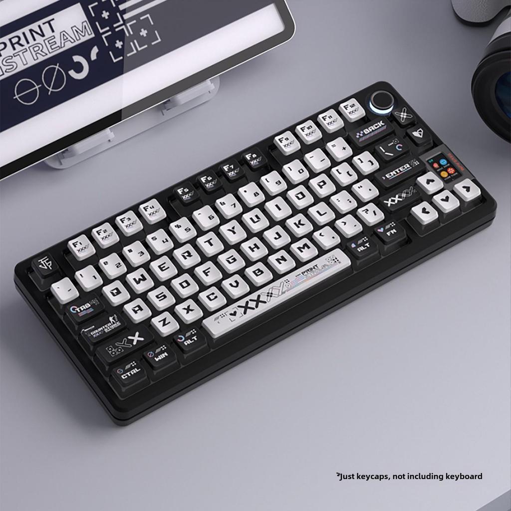 Four-Sided Translucent Color Keycaps for Customized Mechanical Keyboard