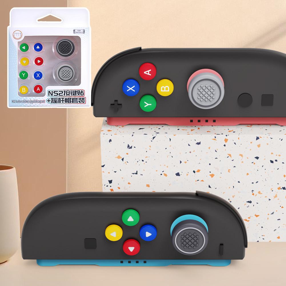 10 Colors Joystick Cap For Switch 2 Silicone Button Covers Thumb Grip Set Easy To Install Anti-Slip Comfort Grip Enhancer