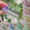 Interesting Pendant Key Chain LED Keyboard Decompression Keychain Fidget Clicker Toy For Adults