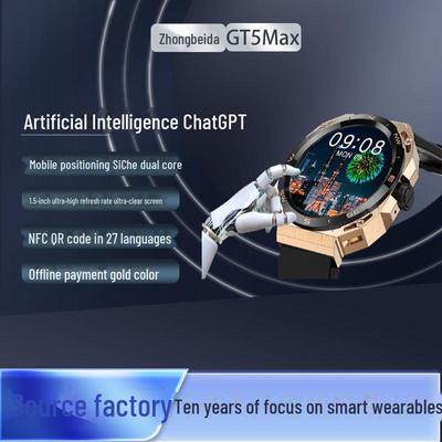 GT5 NFC Sportowy Smartwatch z Płatnościami Offline i Kodem Jazdy