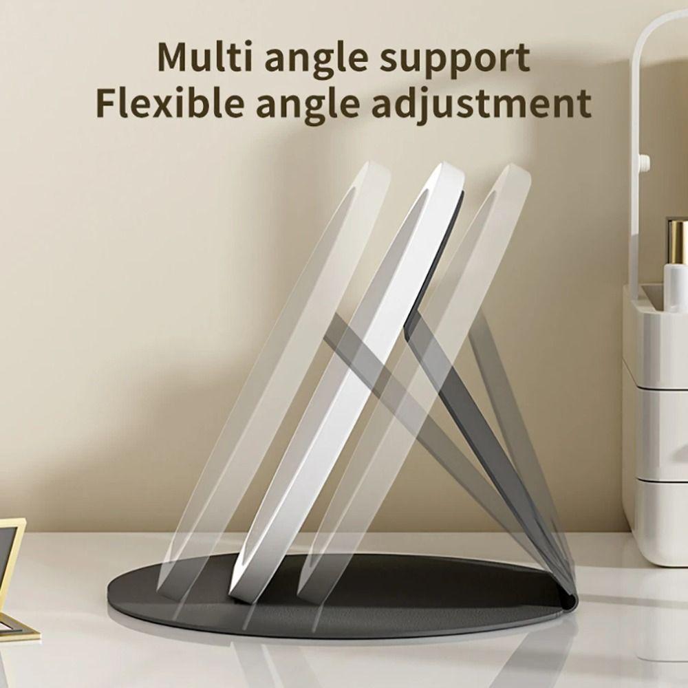 Leather Case LED Makeup Mirror Round Mirror Foldable Cosmetic Mirrors  Office Use