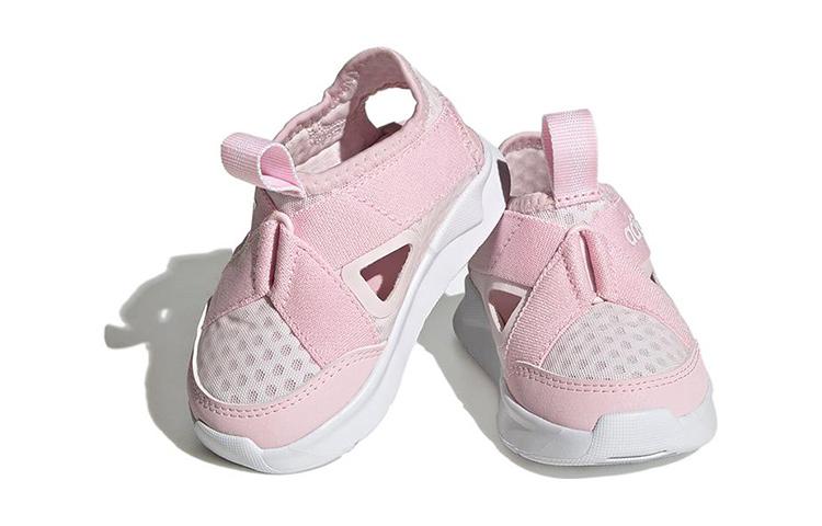 Adidas Originals 360 Sandals Elastic Band Children's Sandals Pink White Kids' FZ5617