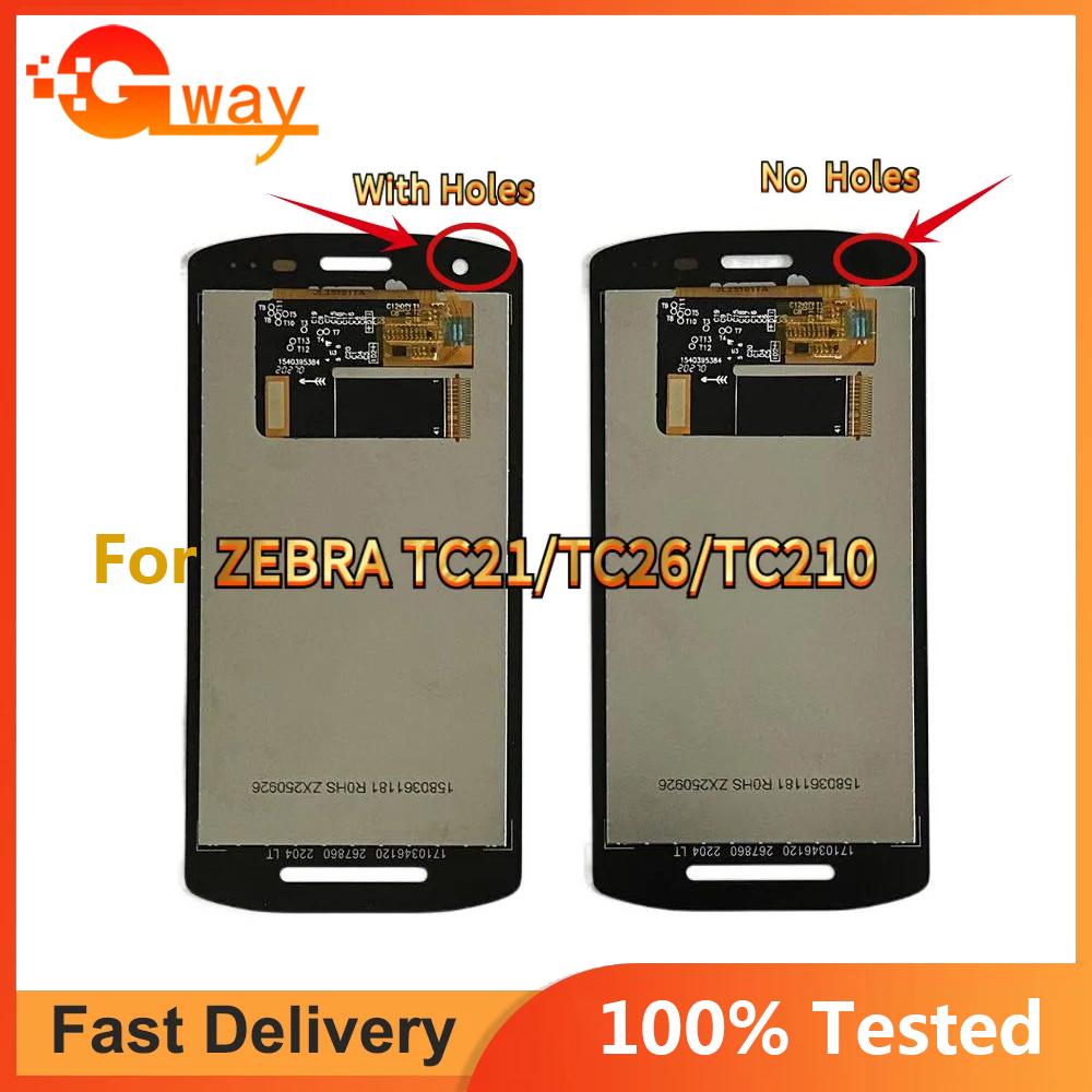 

Полная сборка LCD-экрана и дигитайзера Для С отверстиями ZEBRA TC21 TC26 TC210