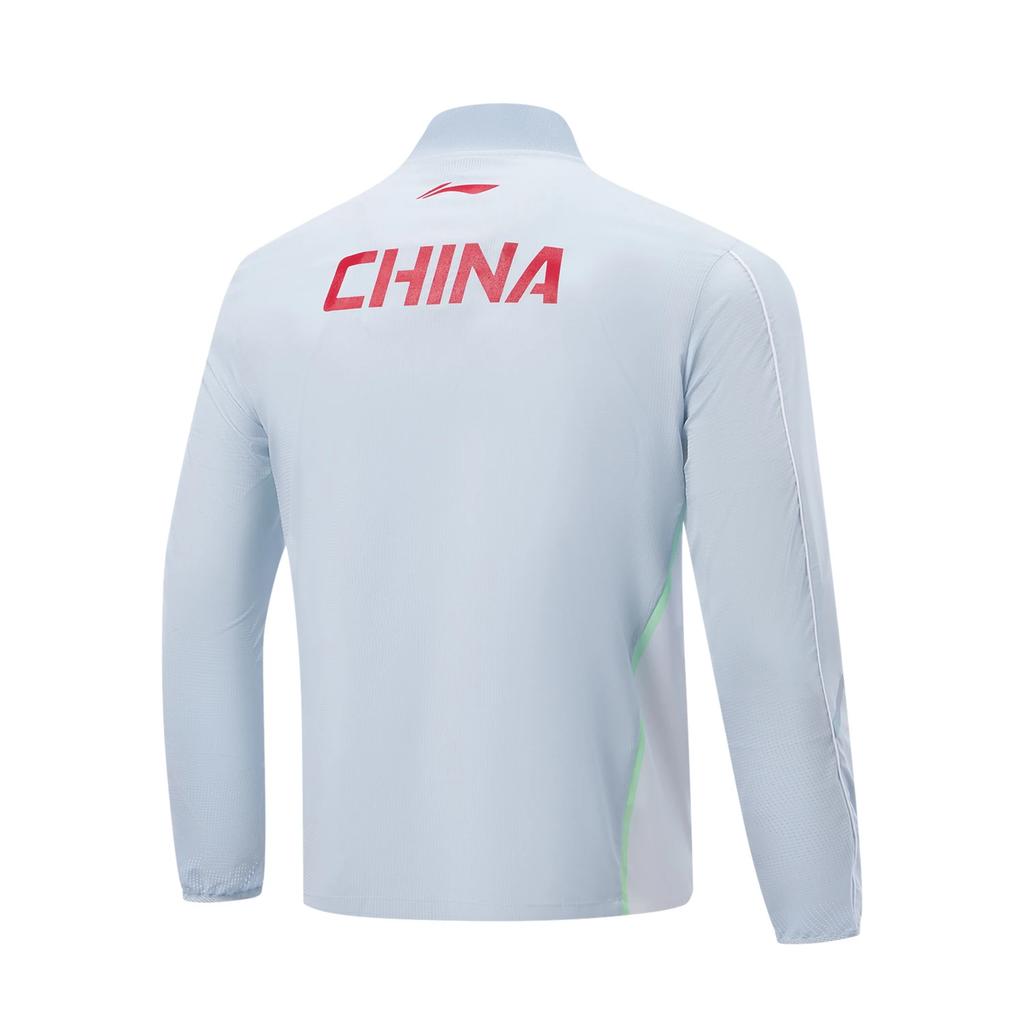 Li Ning Color Block Stand Collar Zip Jacket Men jackets AYYW001-3