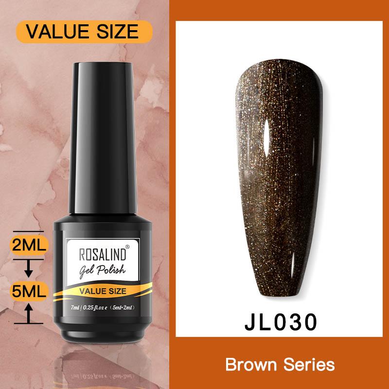 ROSALIND 7ml Soak Off Gel Polish Bright For Nail Art Design LED/UV Lamp