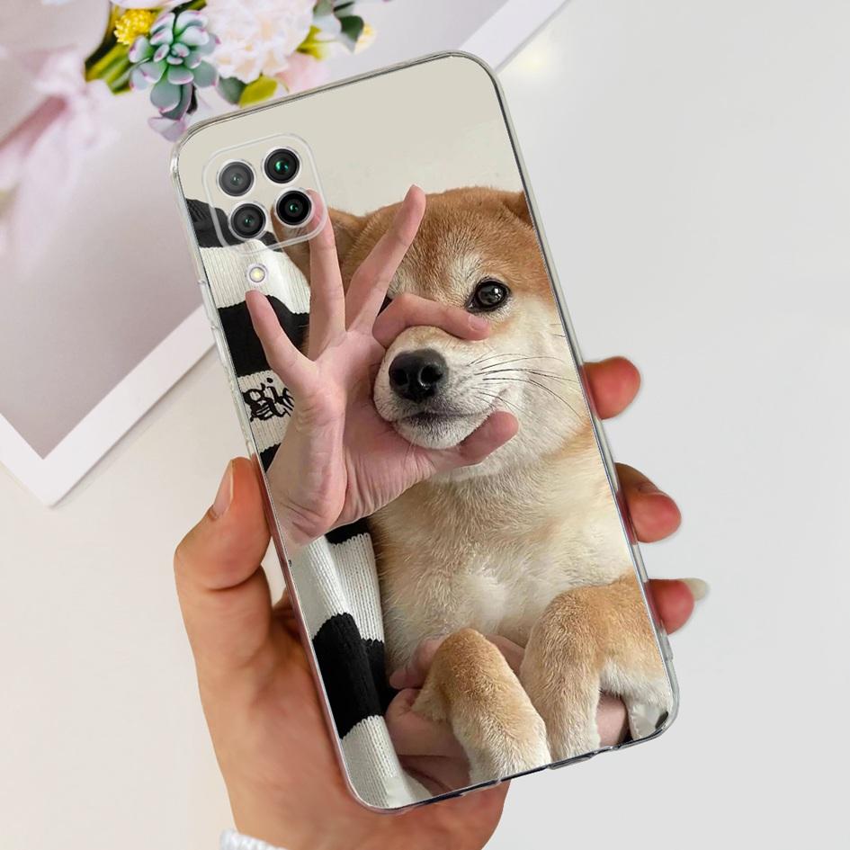

For Huawei P40 Lite Case P40Lite JNY-L21A JNY-L01A Cover Popular Flower Soft Clear Silicone Bumper For Huawei Nova 7i 6 SE Funda Huawei Nova 7i