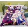Cute Anime Cat Maid Pattern NEKOPARA Bedding Set Game Printing Duvet Cover and Pillowcase Bedroom Decorate for Otaku Teens741