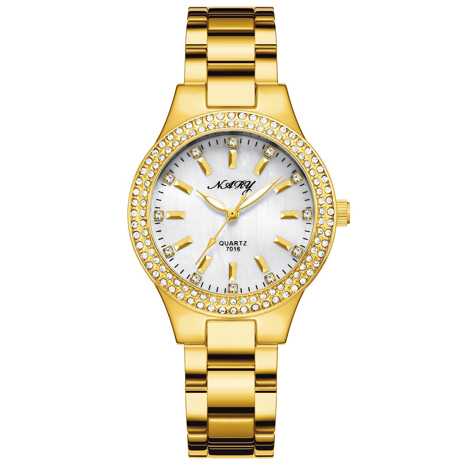 NARY Women s Luminous Waterproof Quartz Watch 7016 - Old Money Style