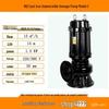 Basement WQ Cast Iron Submersible Sewage and Sludge Pump - Industrial High Head Water Pump