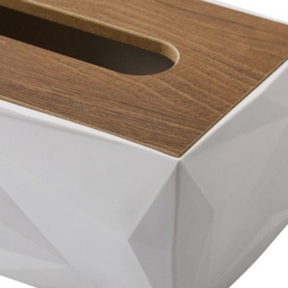 Double-sided Cover Desktop Tissue Box Plastic Napkins Holder Smooth Extraction Tissue Rack Hotel