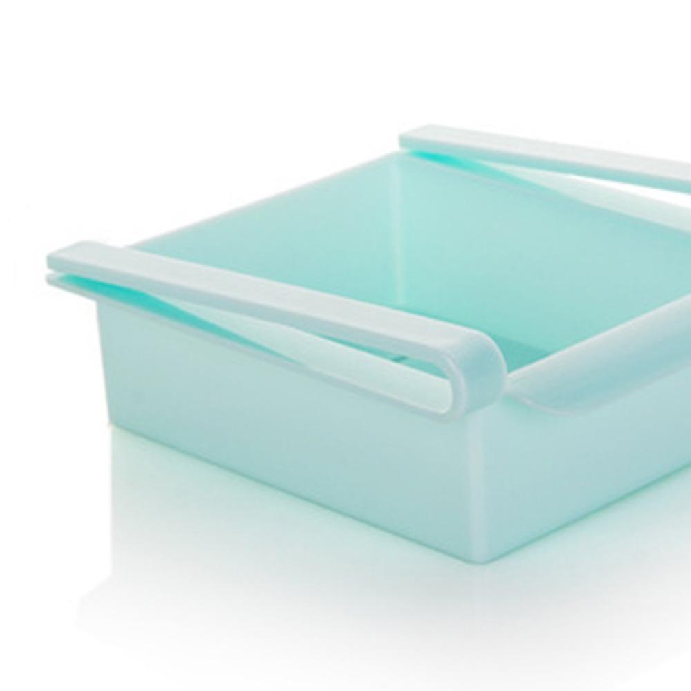 Sliding Pull-Out Fridge Drawer Organizer PP Plastic Storage Bins For Fridge Shelf