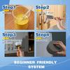 18pcs All-in-one Paint Brush Set Nitrile Gloves Mixing Sticks Painting Supplies Polish Sponge Block Mixing Cups