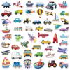 150 Cartoon Vehicle Series Stickers for Children Primary School Students' Educational Kindergarten Object Recognition Train Stickers