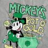 Disney Womens/Ladies Pot O Gold Mickey Mouse Heather St Patricks Day T-Shirt
