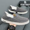 Summer new casual men's shoes corduroy lazy one-pedal fashionable flat-bottomed comfortable lightweight walking trendy shoes