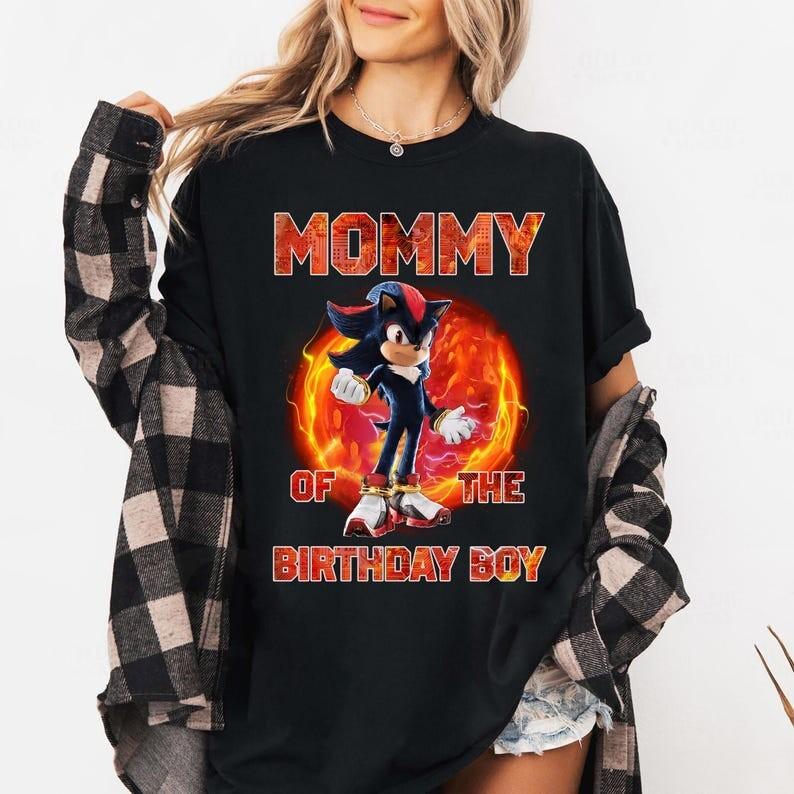 Custom Sonic Shadow Birthday Shirt Shadow the Hedgehog Shirt Sonic Shirt L