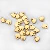 Stainless Steel Gold-plated Heart Single-hole Pendant Handmade DIY Necklace Accessories Wholesale Waterproof Jewelry Non-fading
