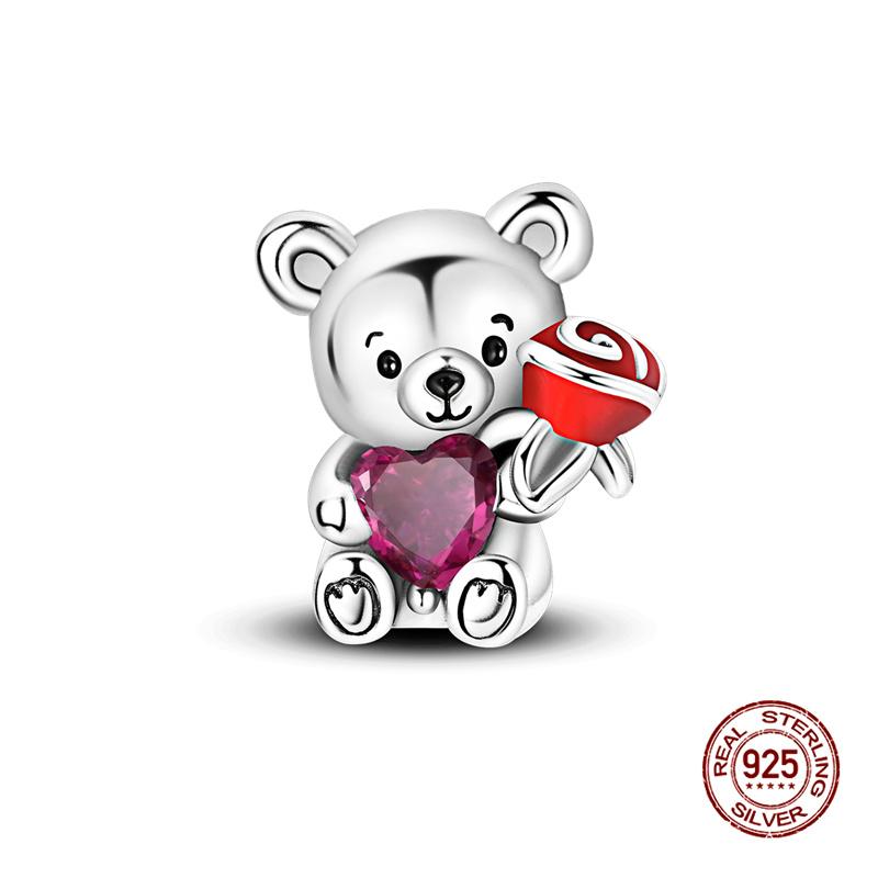 Original Charm Copper Chameleon & Kitten Charms Beads Fit 3Mm Original Bracelet For Women Diy Fashion Jewelry Gift