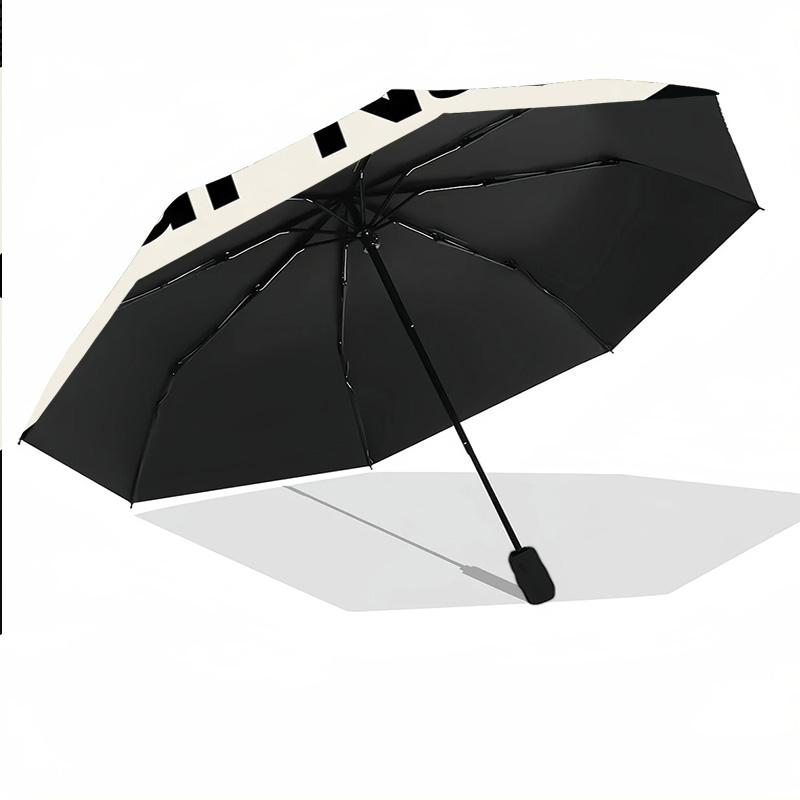 AC Milan Automatic 3‑Fold Umbrella 8‑Rib Windproof Folding Umbrella Sun Rain Protection For Outdoor Travel Daily Use