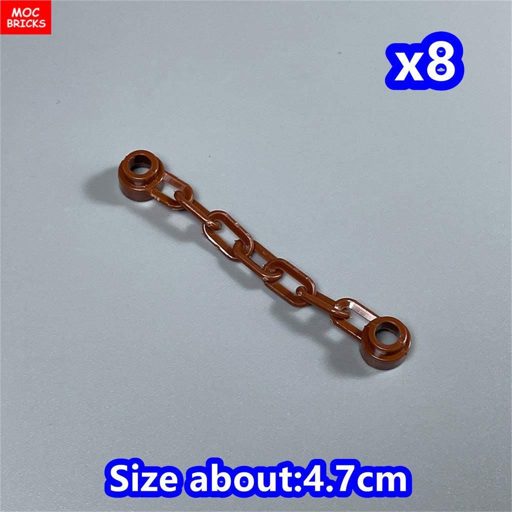 Non-Toxic 8Pcs Moc Bricks String Rope Spider Silk 14210 63141 Chain Links 30104 Educational Building Blocks Toys For Children Xmas Gifts