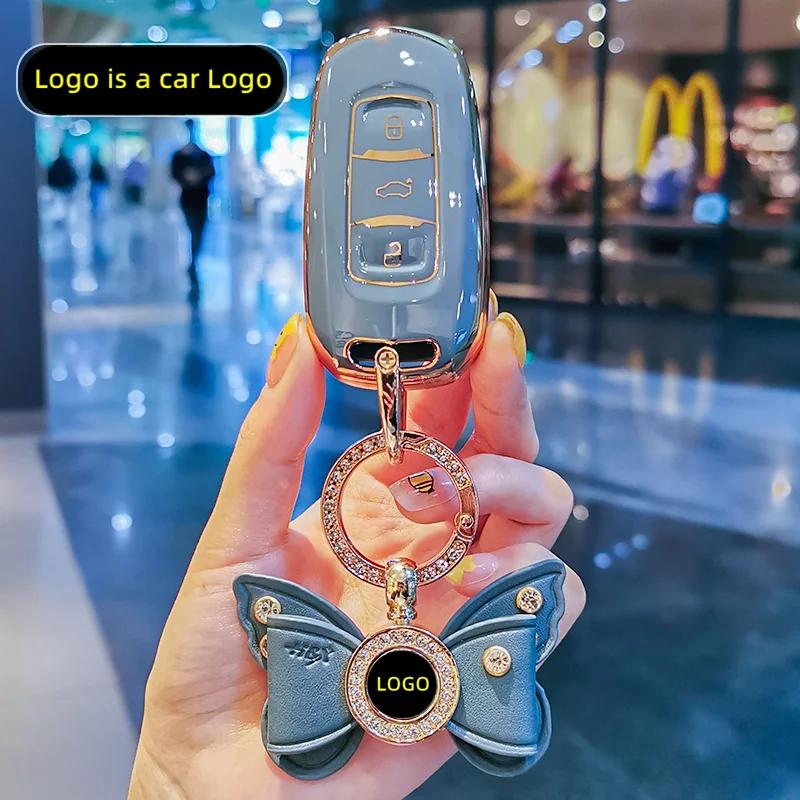 Styling Mouldings New TPU Car Remote Key Case Cover Protect Shell Bag For Geely Atlas Pro Tugella Boyue 2020 Azkarra FY11 Emgran